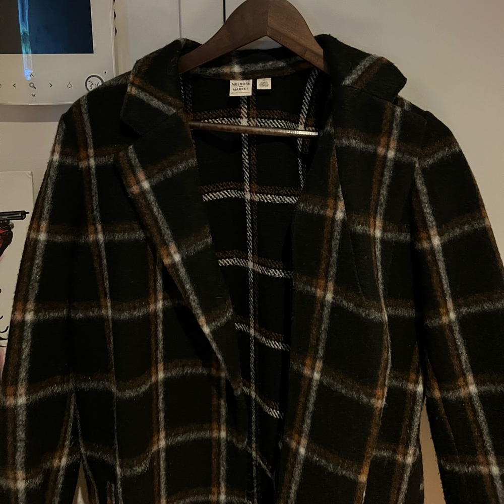 Melrose and market plaid coat